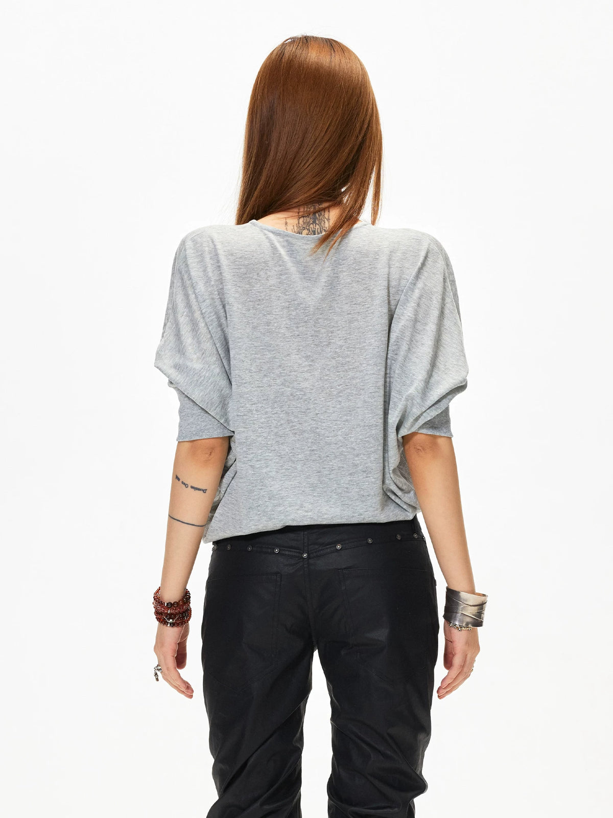 Oversized V-Neck Long Sleeve Tee