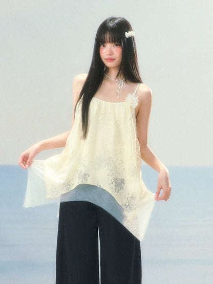 Double-Layer Lace Camisole Top