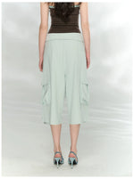 Waffle Cargo Cropped Pants