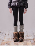 Fox Fur Large Collar Hooded Short Down Jacket