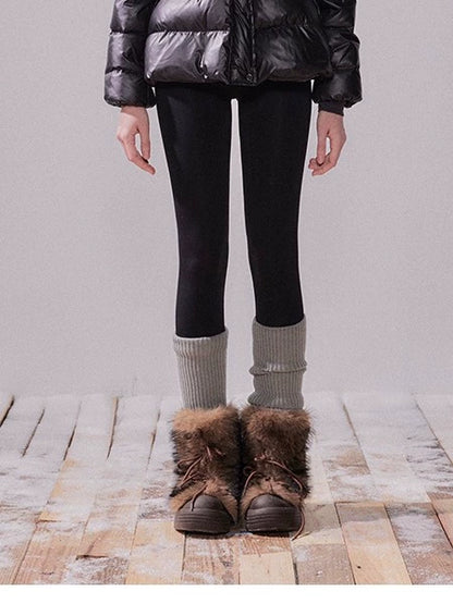 Fox Fur Large Collar Hooded Short Down Jacket