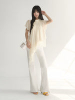Draped Chiffon Top