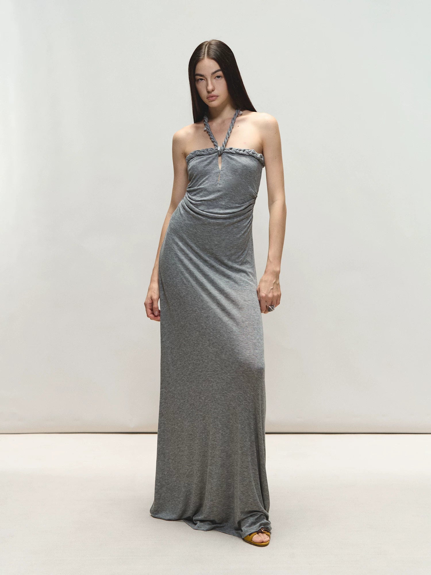 Cable Knit Halter Dress