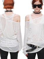 Lace Patch Layered Tee