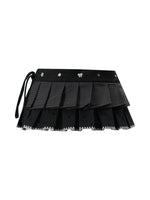 Vintage Shell Pleated Mini Skirt