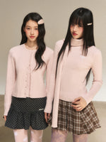 Pink Knit Pullover Sweater