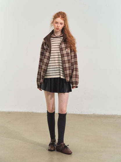 Reversible Vintage Stand-Collar Jacket