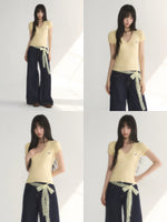 Classic V-Neck Knit Top