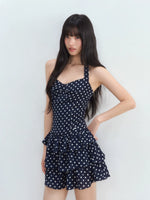 Vintage Polka Dot Halter Dress
