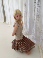 Rhinestone Ruffle Camisole Top