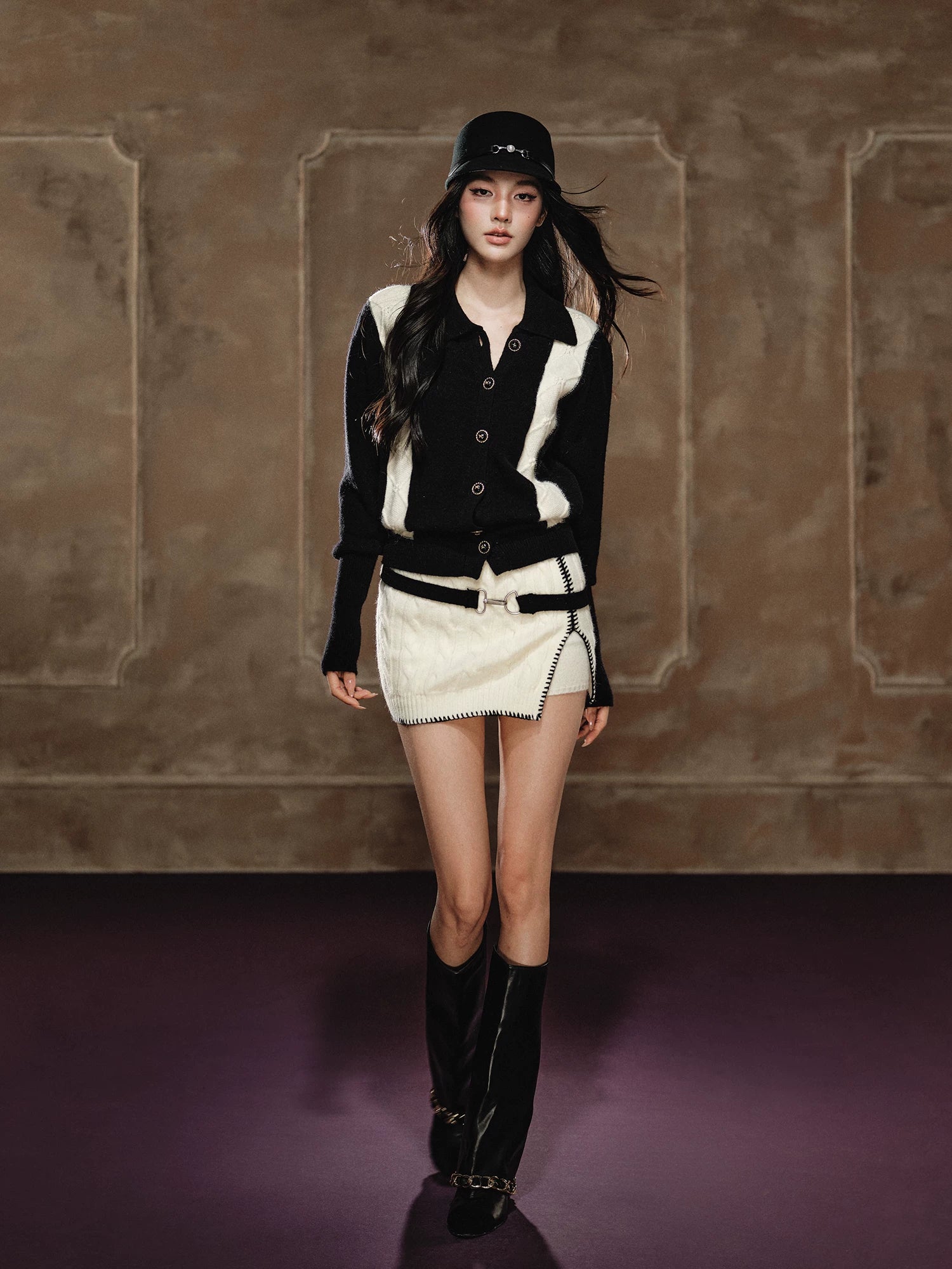 Chanel-style Knit Set