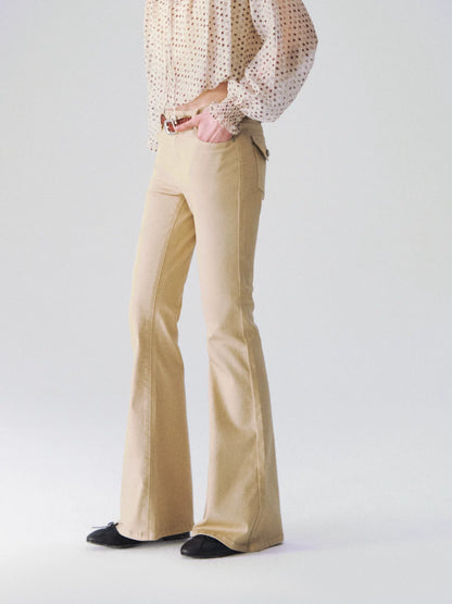 Dyed Flare Denim Pants