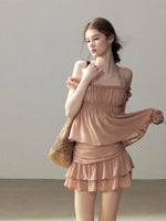 Ginger Yellow Halter Top & Skirt Set