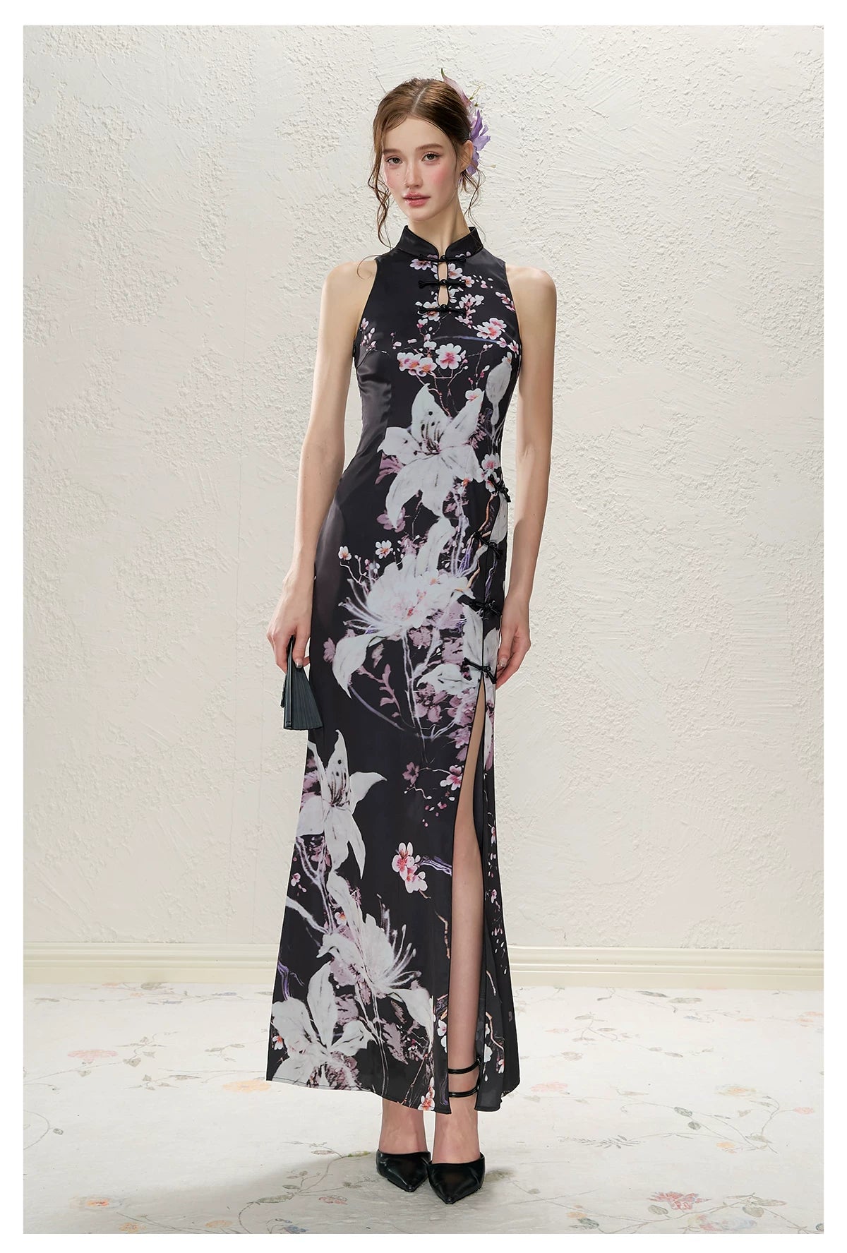 "Dream Garden" Qipao Dress Set