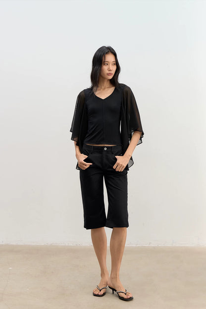 Lyocell V-Neck Top