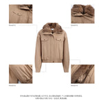 Light Brown Vintage Collar Jacket