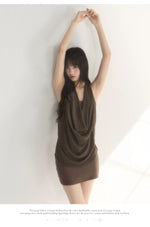 Halter Cowl Bodycon Dress
