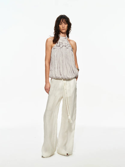 Linen Wide Leg Pants