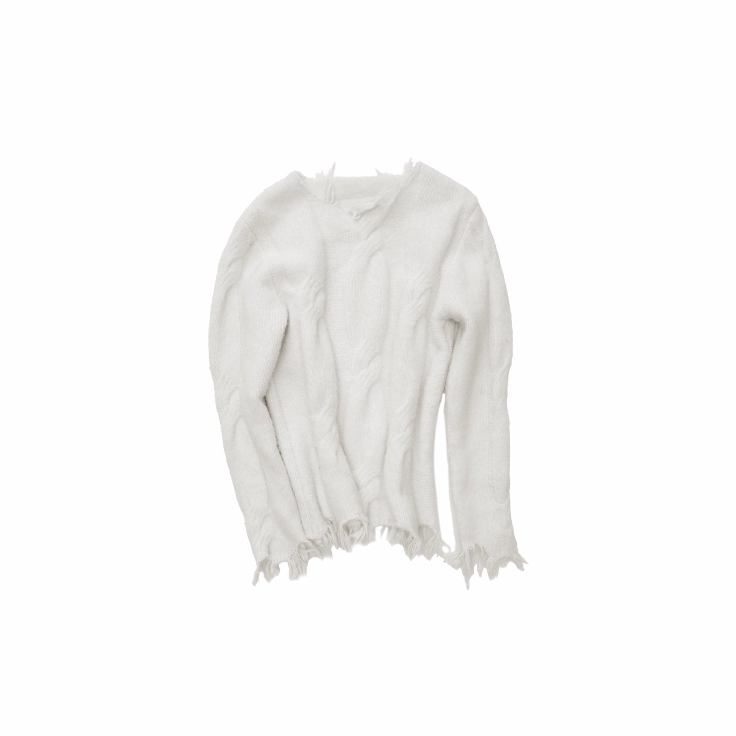 Cable Wool Brushed Sweater