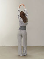Ruched V Neck Layered Top