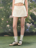 French Floral Embroidered Skirt