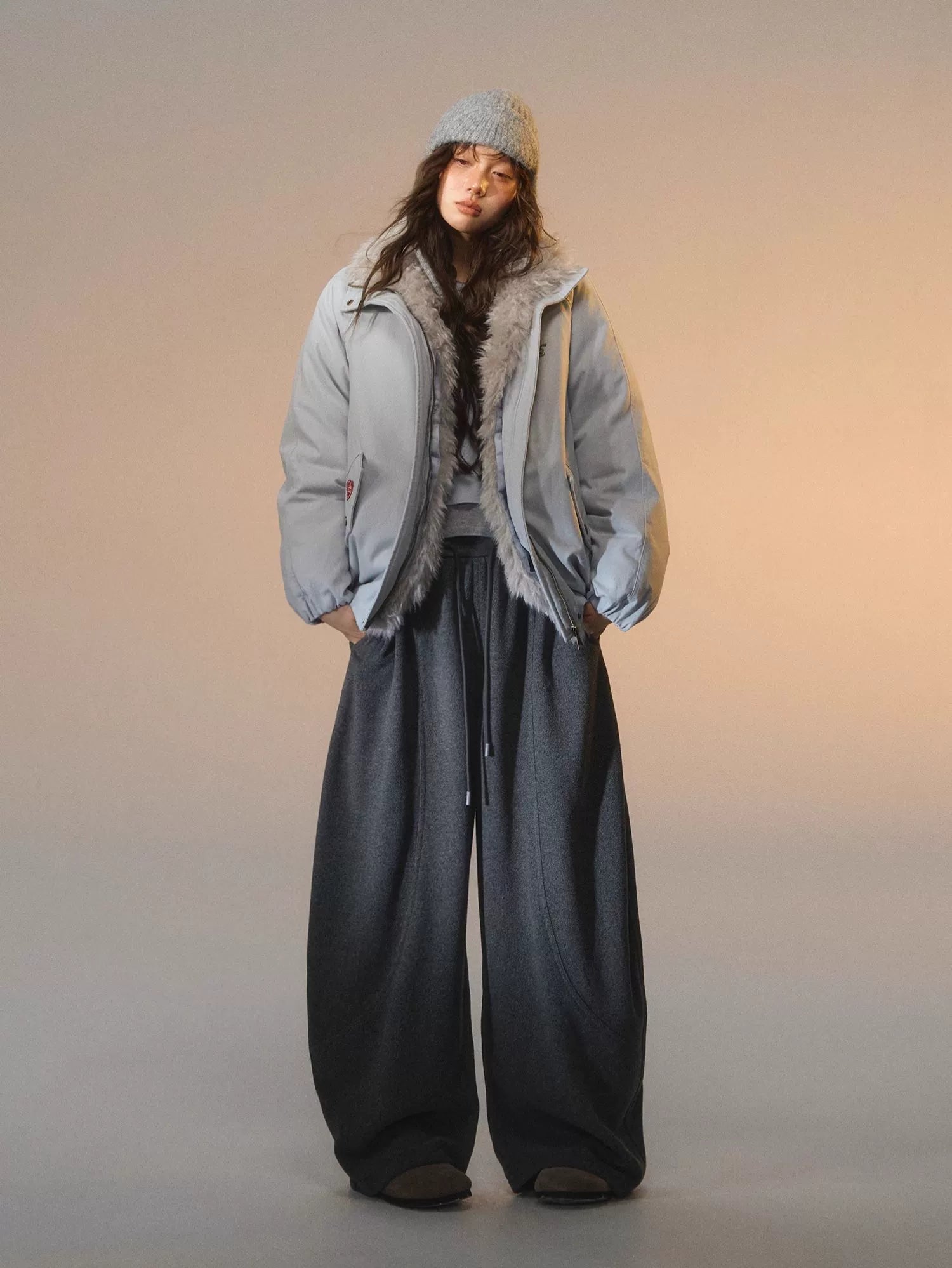 Detachable Fur Down Parka