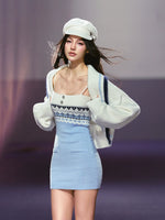 Fair Isle Knit Dress Set