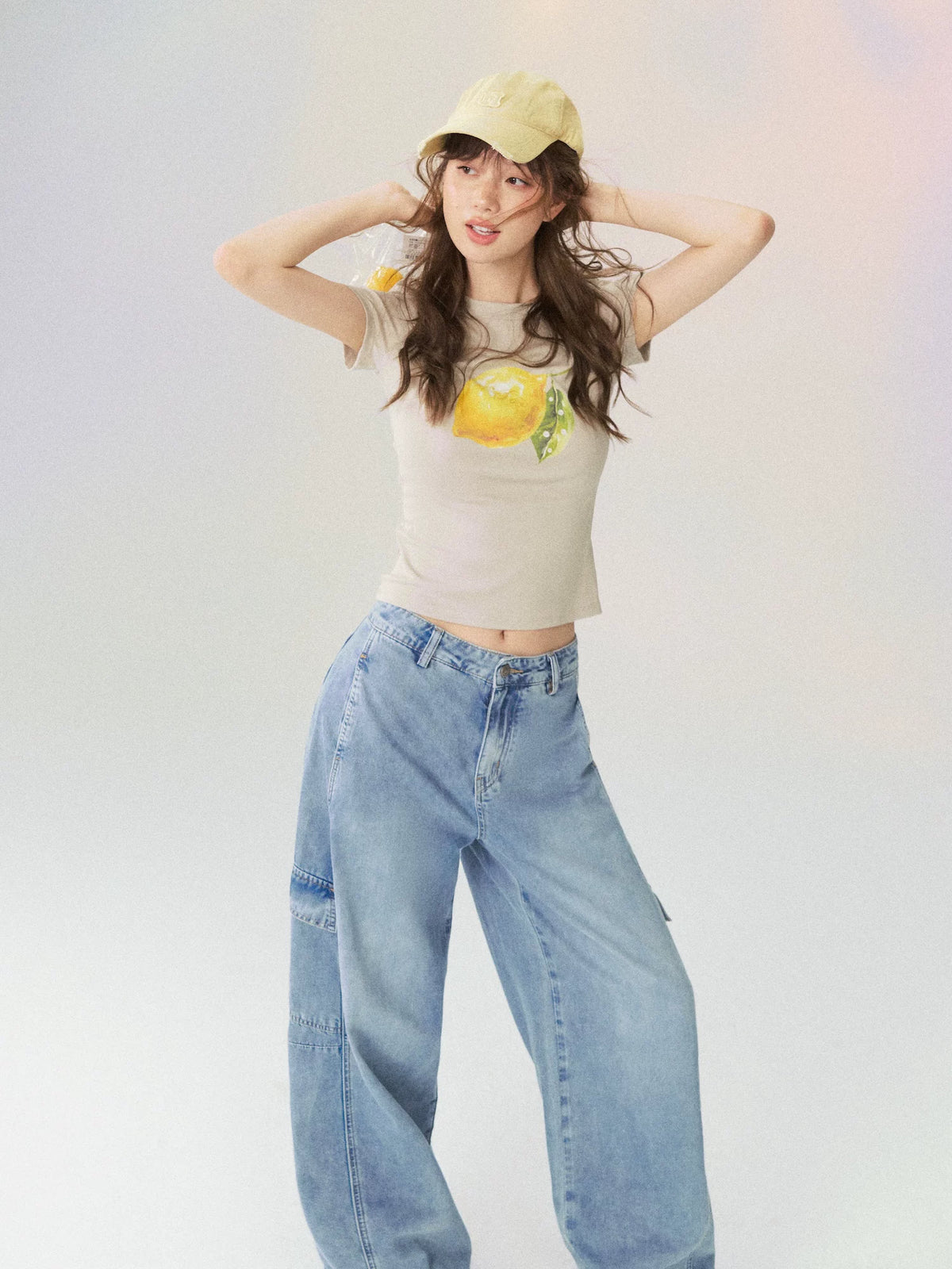 Summer Lemon Printed T-shirt
