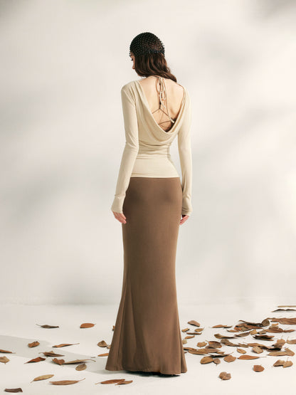 Autumn Tea Modal Knit Blouse