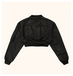 Ancient Myth Wax-coated Short Bomber Jacket