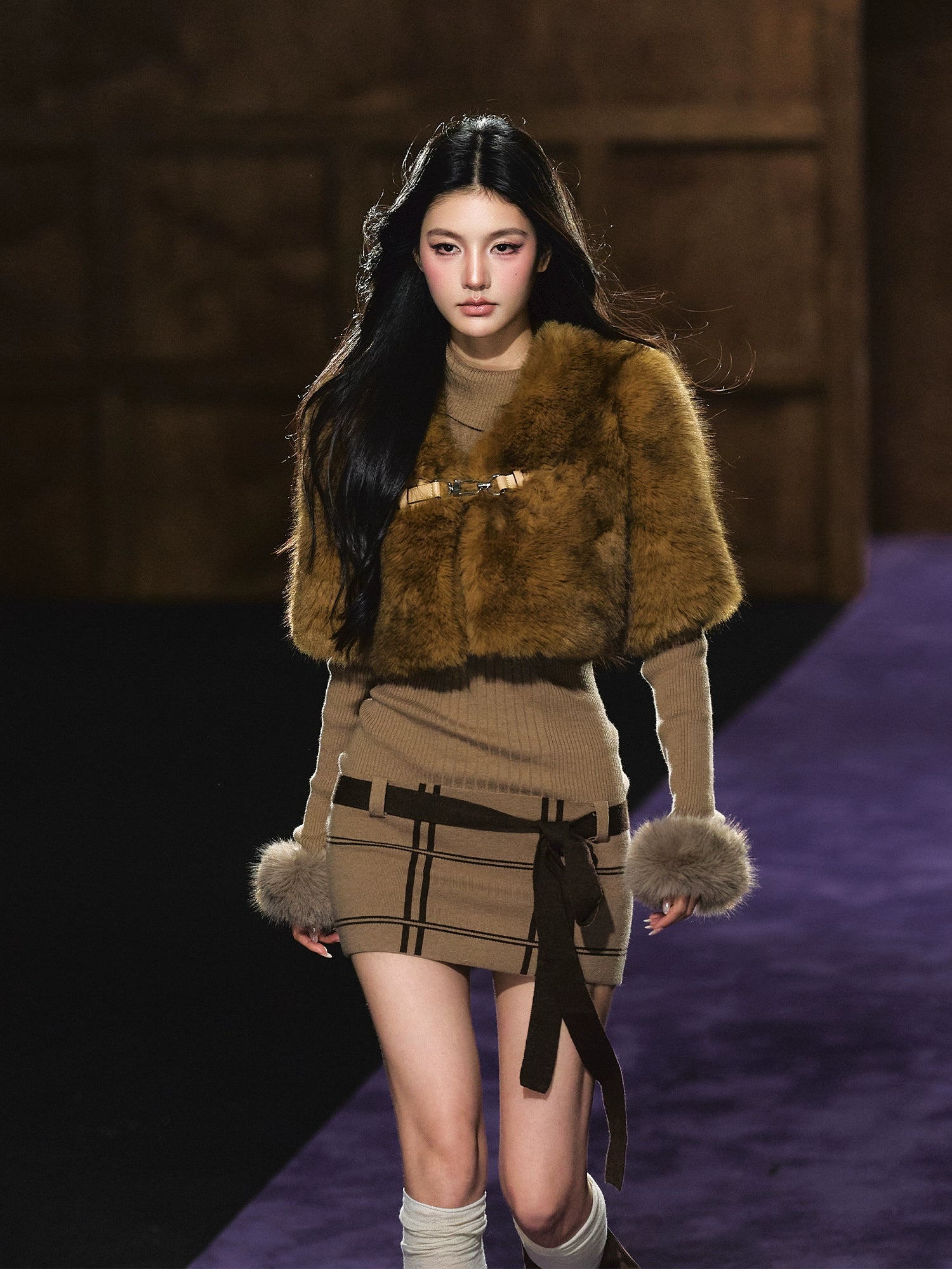 Faux-Fur Cape Vest