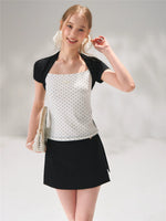 Side Slit A-line Skort