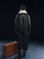 Black Detachable Fur Collar Down Jacket