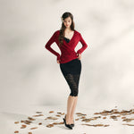 Autumn Tea Modal Knit Blouse
