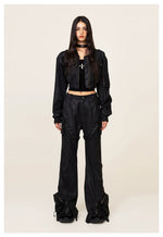 Ancient Myth Wax-coated Short Bomber Jacket