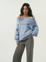 Cutout Shoulder Sweater