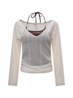 Beaded Cami Knit Set