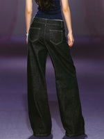 Wide-Leg Denim Trousers