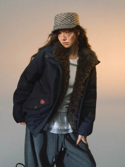 Detachable Fur Down Parka