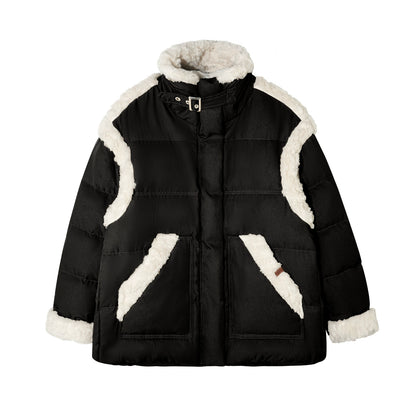 Sherpa Panel Down Jacket