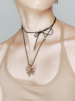 Metal Floral Rope Choker