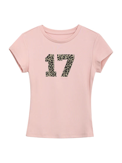 Pink Leopard Print Tee
