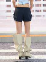 High Waist Cargo Shorts