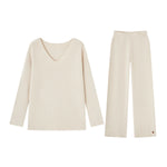 Waffle-Knit Lounge Set