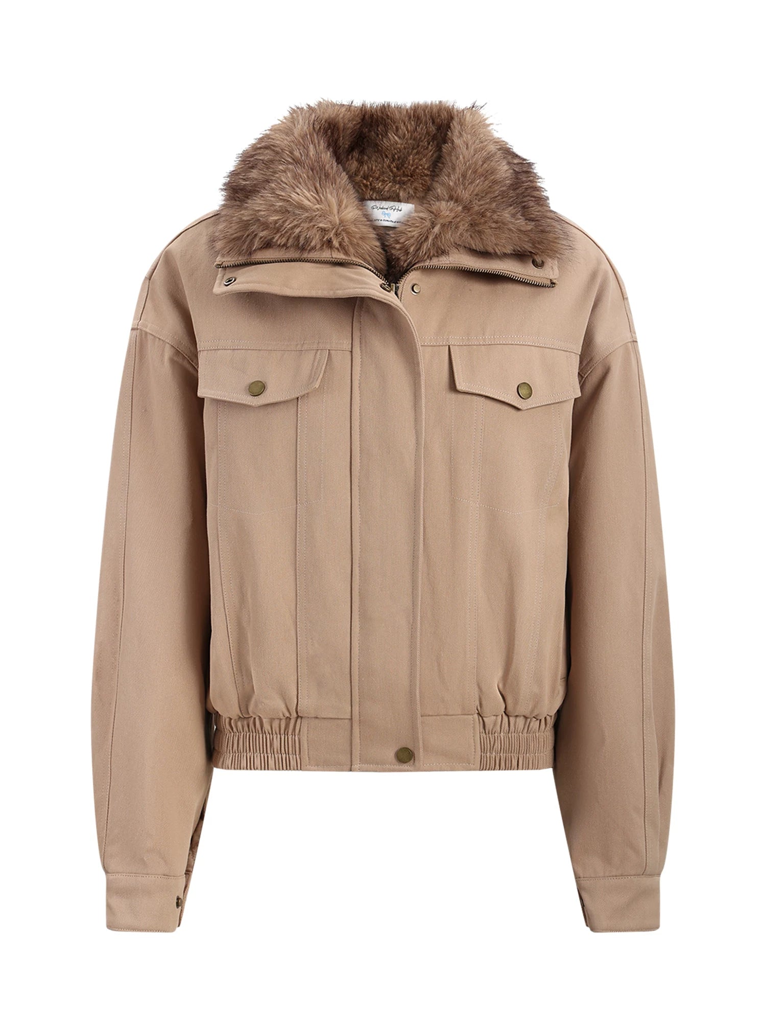 Light Brown Vintage Collar Jacket