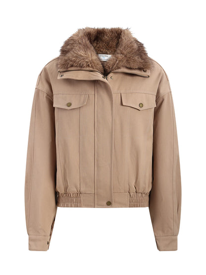 Light Brown Vintage Collar Jacket