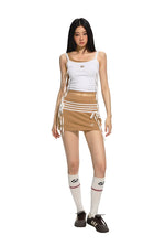 Color Block Mock Two-Piece Halter Top