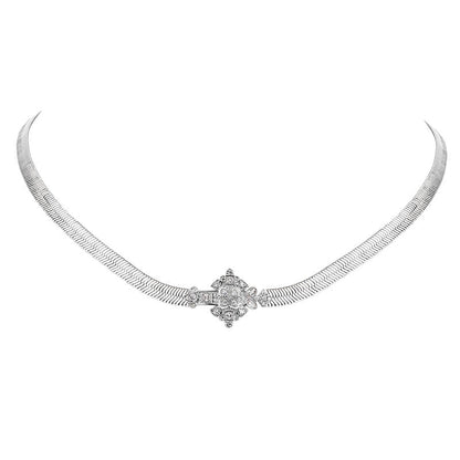 All-match Snake Bone Choker