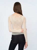 Sheer Lace Layered Blouse