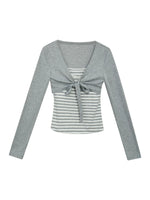 Stripe Lace Set